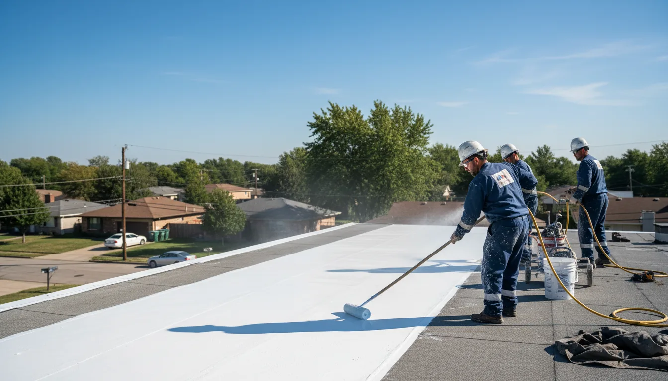 Commercial roof coating in Garrettsville, OH near me